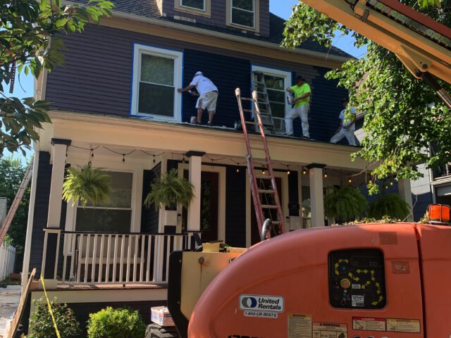 Multi-Family-Home-with-Lift-Exterior-Paint-Job-In-Progress